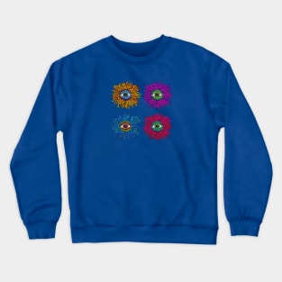 PSYCHEDELIC ART PSYCHEDELIC SUNFLOWERS - Pattern Crewneck Sweatshirt